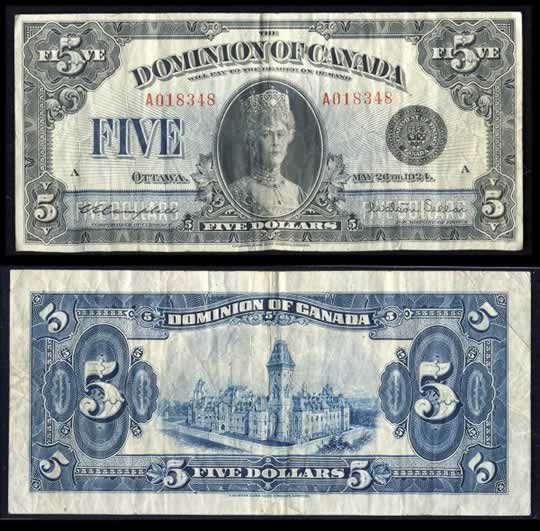 item196_A Rare 1924 Queen Mary Five Dollars.jpg